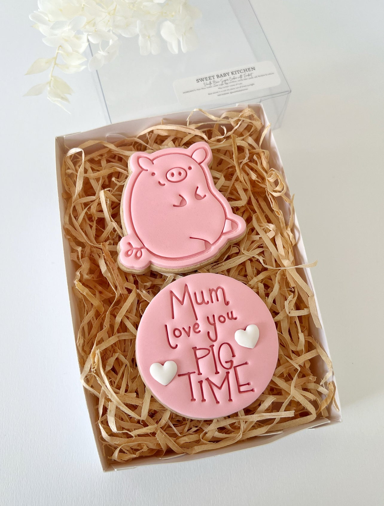 Love You Pig Time Cookie Gift Box - PICK UP ONLY
