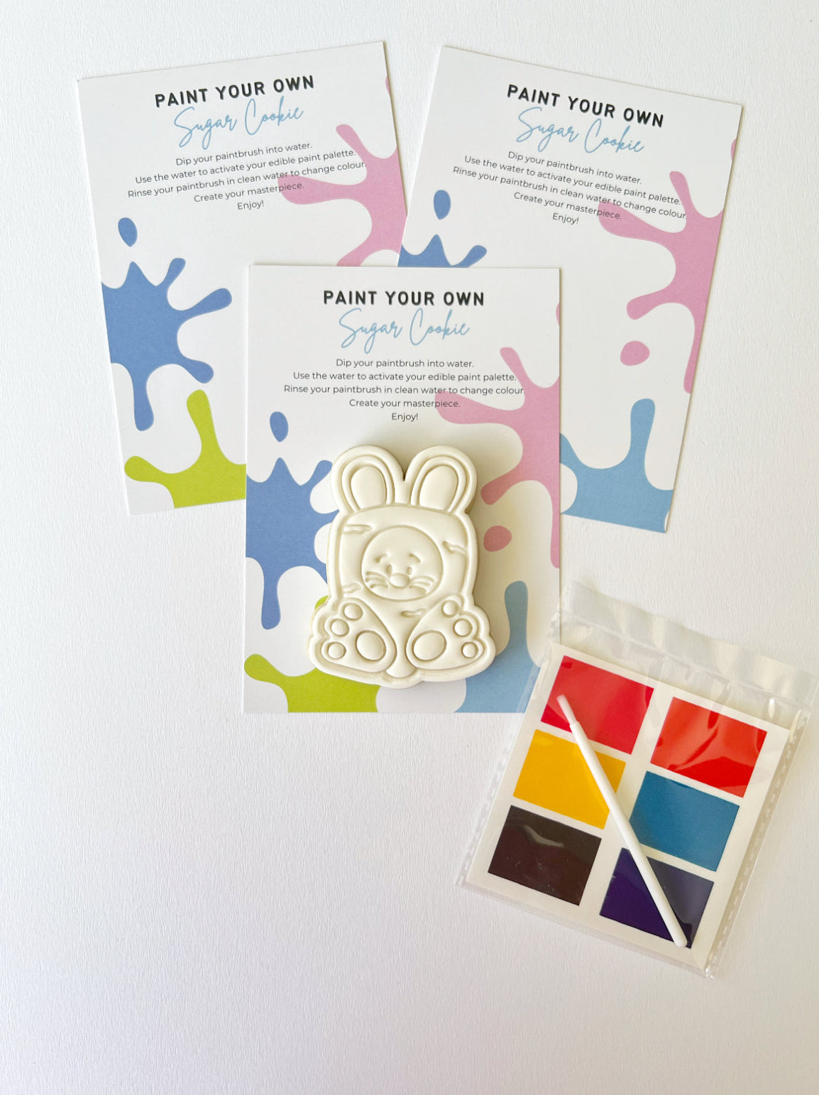 Paint Your Own Individual Bunny Cookie