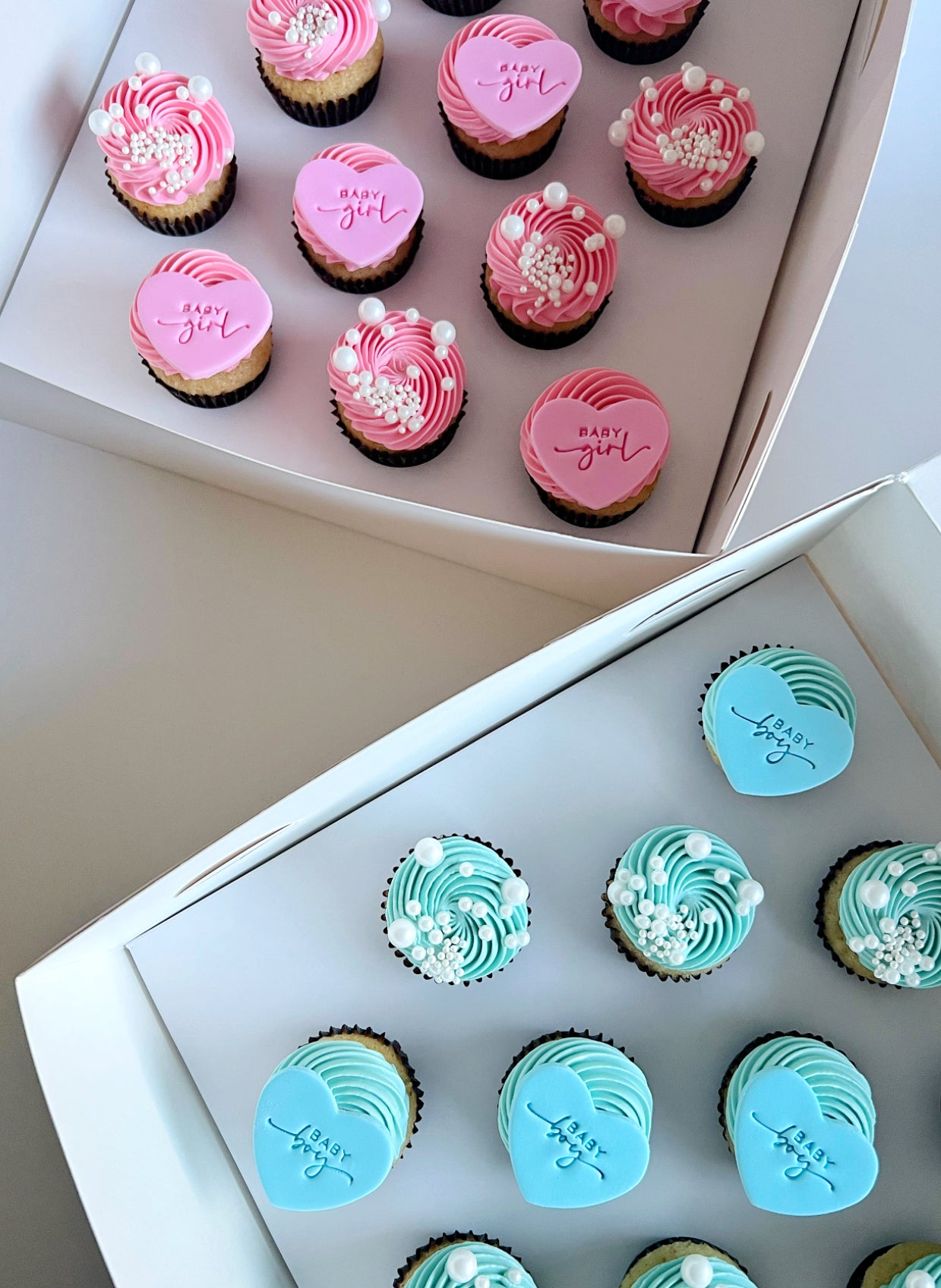 Mini Baby Shower Cupcakes 12 Piece