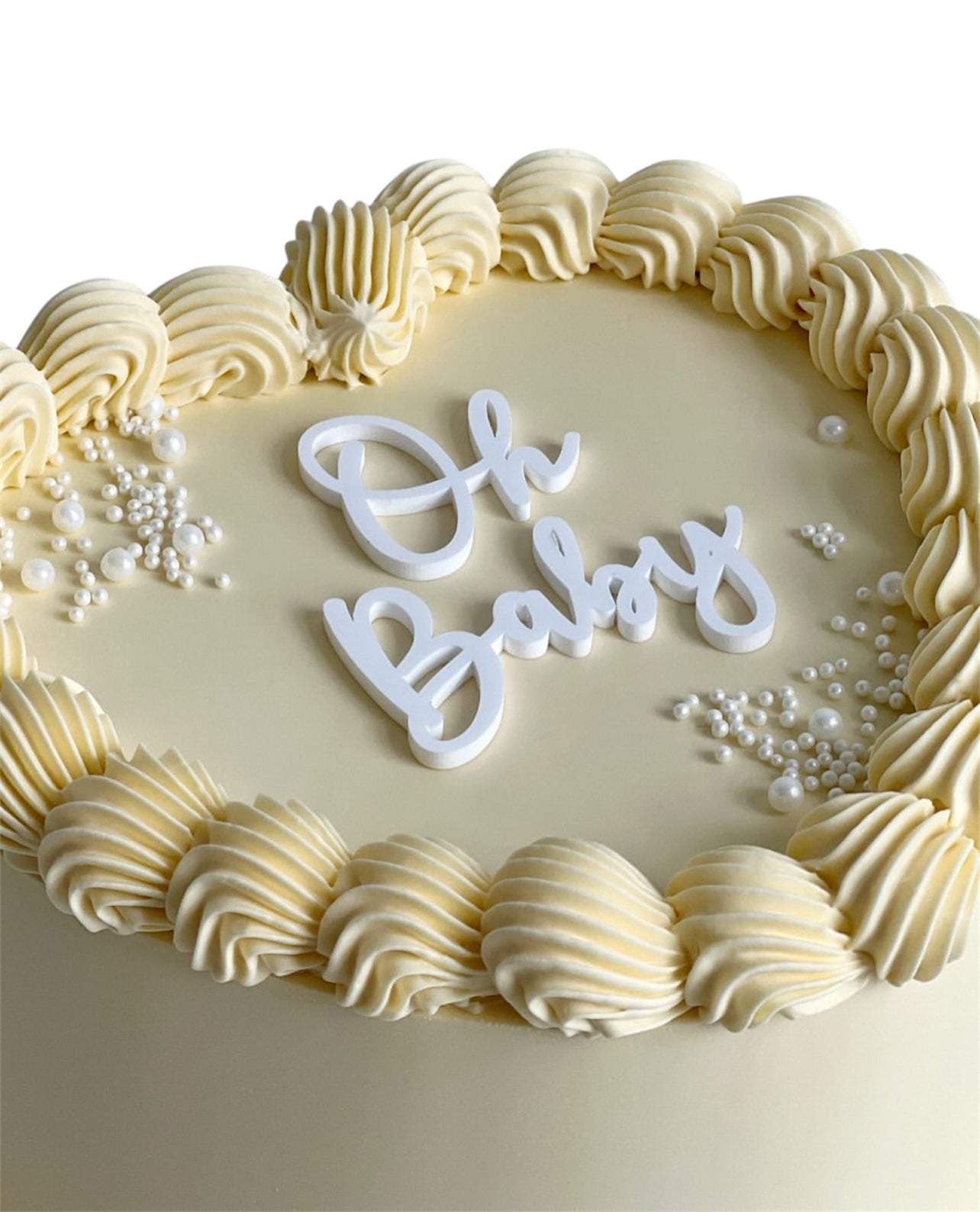 Oh Baby Gender Reveal Cake
