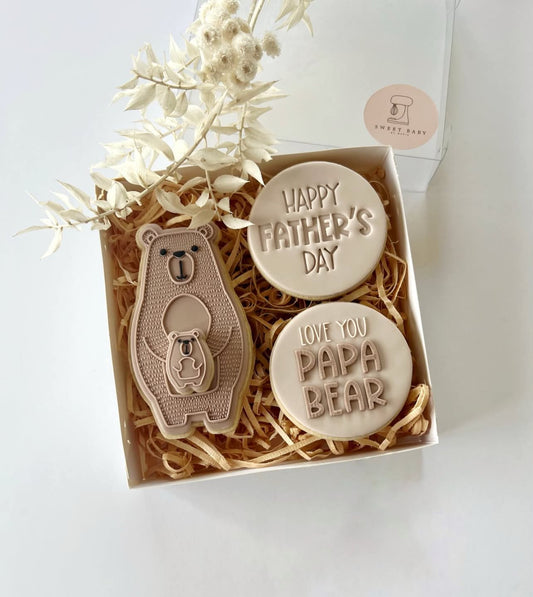 Papa Bear Cookie Gift Box- PICK UP ONLY