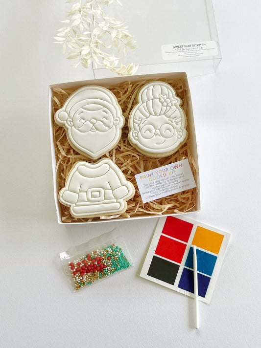 Mr. & Mrs. Santa Claus Paint Your Own Cookies Gift Box PICK UP ONLY