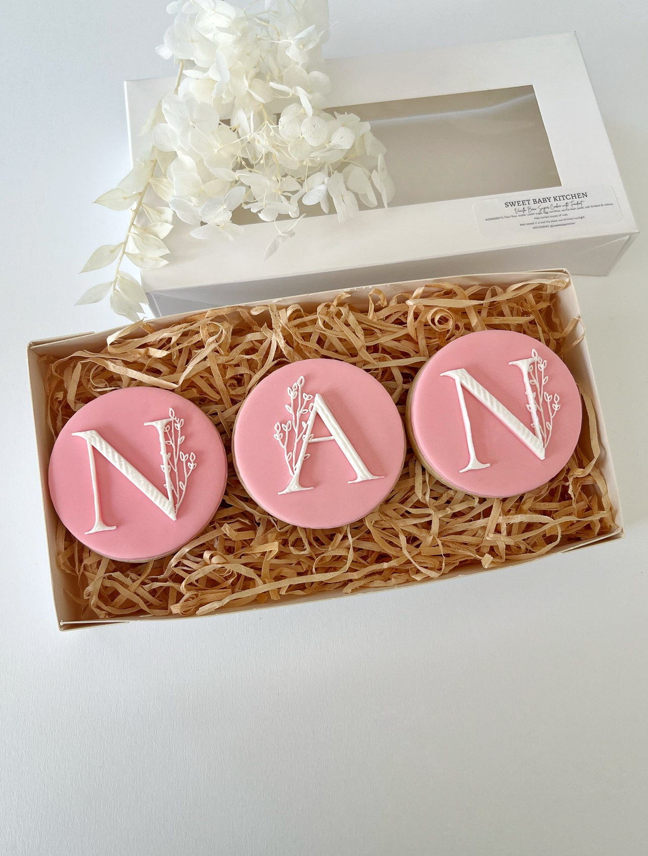 Floral NAN Cookie Gift Box - PICK UP ONLY