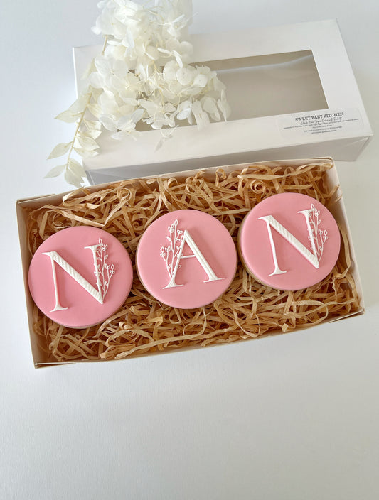 Floral NAN Cookie Gift Box