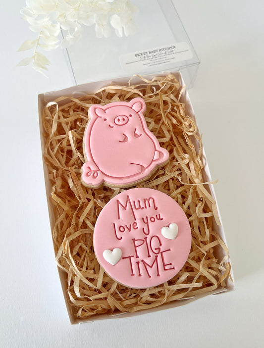 Love You Pig Time Cookie Gift Box - PICK UP ONLY