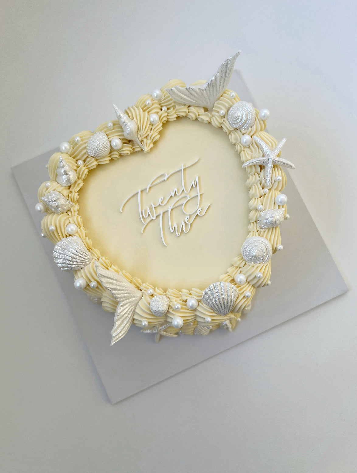 Under the Sea Heart Cake