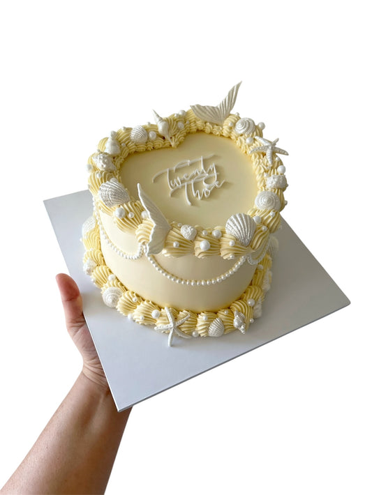 Under the Sea Heart Cake