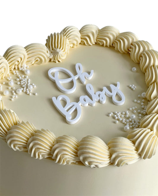 Oh Baby Gender Reveal Cake